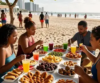 Deliciosos Lanches à Beira-Mar de Fortaleza