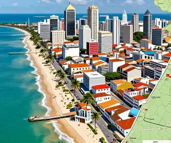 Explorando o Mapa Turístico de Fortaleza: Bairros e Distâncias Essenciais